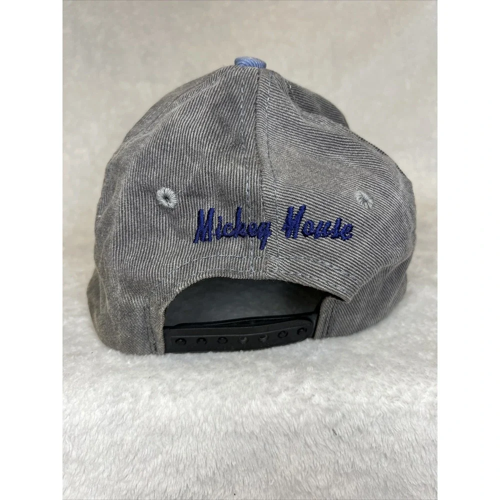 Unisex‎ Mickey Mouse M 1928 Grey Blue OS Snapback Baseball Cap Hat USA